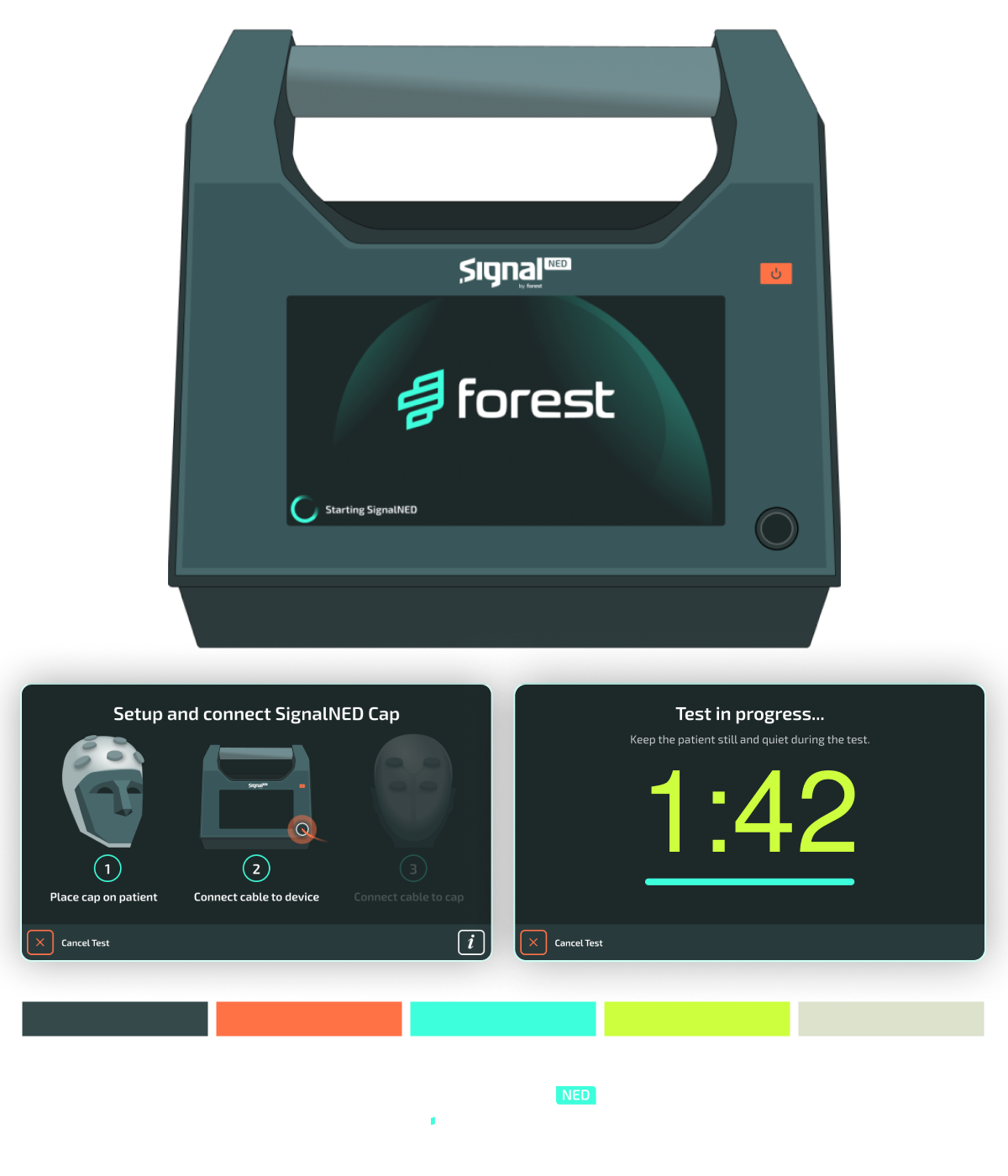 Product, software, branding, and website design for a industry-disrupting stroke detection company.